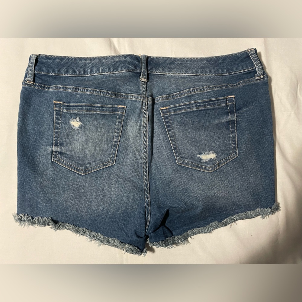 Torrid Jean Shorts with Lace Details 16